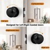 Probrico Black Door Knobs, Keyless Flat Ball Interior Door Knobs