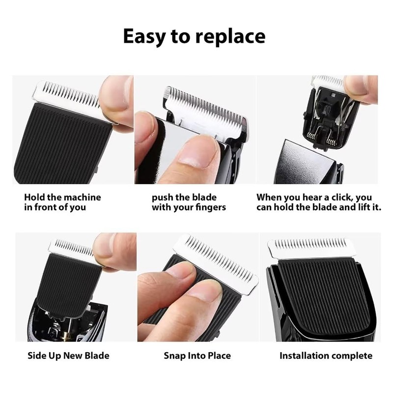 Weistiy 2 Pack Black Replacement Blade for Manscaped The Lawn