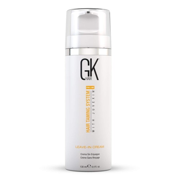 GK HAIR Global Keratin Leave In Conditioner Cream (130 ml/4.4 Fl Oz) Conditioning Detangler Smoothing Moisturising & Frizz Control for Dry, Damaged Hair Protection from Swimming