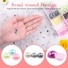 Hilitchi 2880Pcs 6mm Flat Back Half Round Artificial Pearl Beads