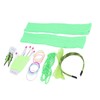 80s Earring Neon Headband Set Accessories Silicone Light Bracelets Headband