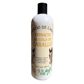 Genérico Zeus Shampoo,Cola de Caballo, Biotina, Keratina y Argan para Caballos 480ml Ideal para Uso Humano