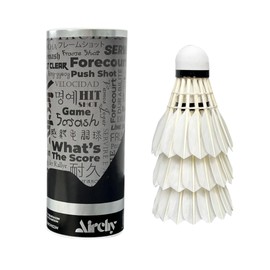 AIRCHY Goose Feather Badminton Shuttlecock | High Speed | Great Stability and Durability for Outdoor and Indoor Match