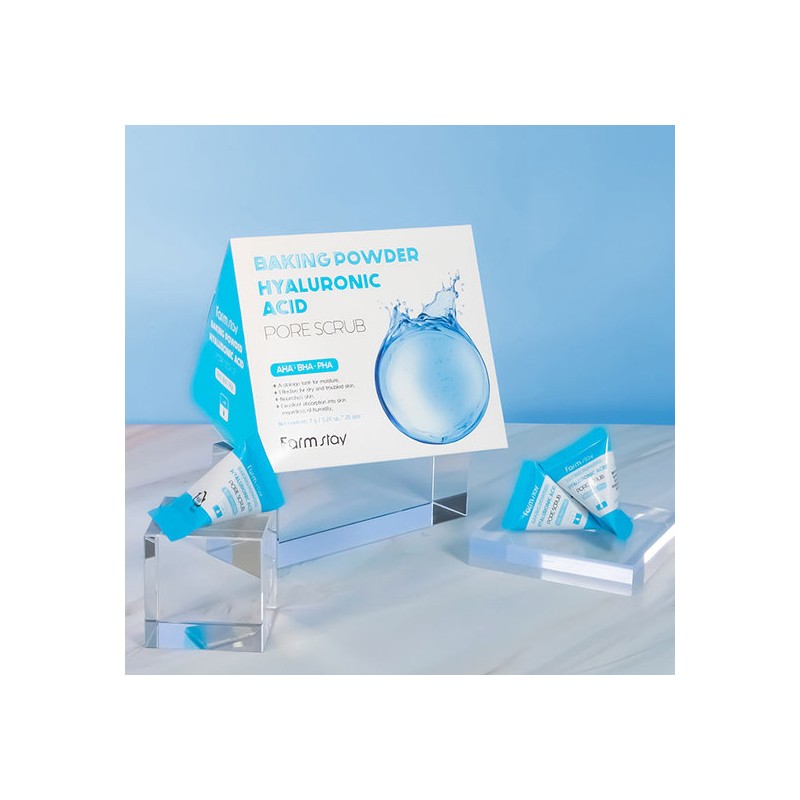 Farmstay Baking Powder Hyaluronic Pore Scrub 7g X 25 Pieces