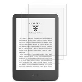 Tonvizern (3 Pack for All-new Kindle and Kindle Kids 6.0 inch (11th/10th Generation, 2024/2022/2019 Released) High Definition Screen Protector Film [Not Glass]