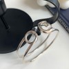 Izpack Safety Pin Cuff Bracelet for Women Sterling Silver Plated
