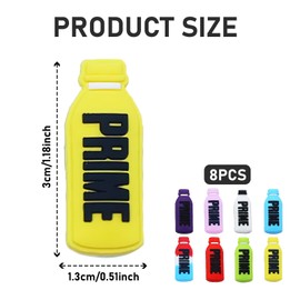 16 Pcs Bottle Shoe Charms for Croc, Prime Shoe Decoration Multicolored Shoe Decor Accessories DIY Craft Cute Sports Drink Charms for Boys, Girls and Adults