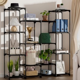 Plant Stand Indoor Plant Shelf Outdoor Metal Plant Rack for Multiple Plants 16 Pots Ladder Plant Pot Holder for Living Room Patio Garden Home Decor