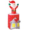 "7FT Inflatable Santa in Chimney for Indoor Party up and