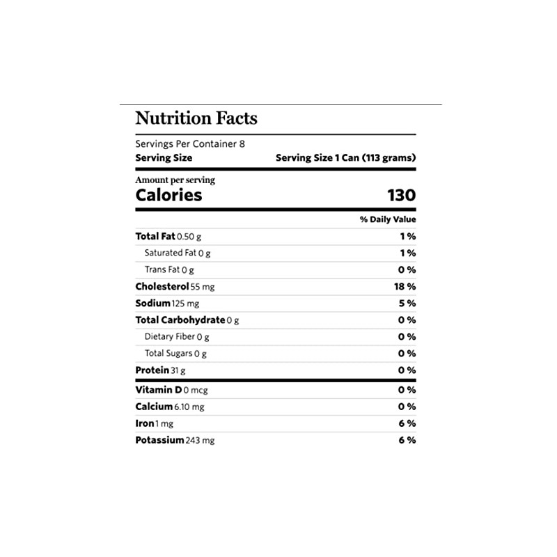 Wegmans Yellowfin Chunk Light Tuna in Water, 6 Oz Family