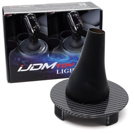 iJDMTOY Twill-Weave Carbon Fiber Pattern Finish Gearshift Shift Well Boot Cover Decoration, Compatible with MINI Cooper 2014/2015-2018 F54 F55 F56 F57 F60