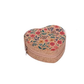 Leadigol Travel jewelry Organizer, Jewelry Organizer Box, Small Jewelry Organizer Box Heart-Shaped Small Jewelry Box, for Ring Necklace Earring