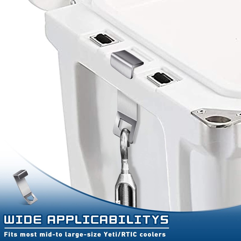 Kuco [2 Pack] Cooler Lock Bracket for Mid-to Large-Size Yeti/RTIC