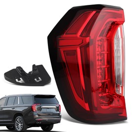KNSPEC LED Taillights, Compatible with 2021-2024 Yukon SLE SLT AT4 Denal Led Rear Left Driver Side Outer Tail Lights Assembly(21-24 yukon Left Driver Side)