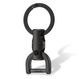 KeyUnity Titanium Swivel Keychain, Keyring Clip, Rotatable Key Organizer For Carabiners, Swivel Key Holder, with D Ring Key Shackle, for Carabiners, Home Keys, and EDC Gear, Ideal for Men & Women