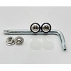 Kuroobaa Motorcycle License Plate Bolts Titanium Anti-theft Screws with Hex