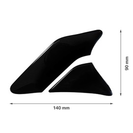 BIKE-label Tank Pad Side Motorcycle Black Compatible with Honda 800140VA