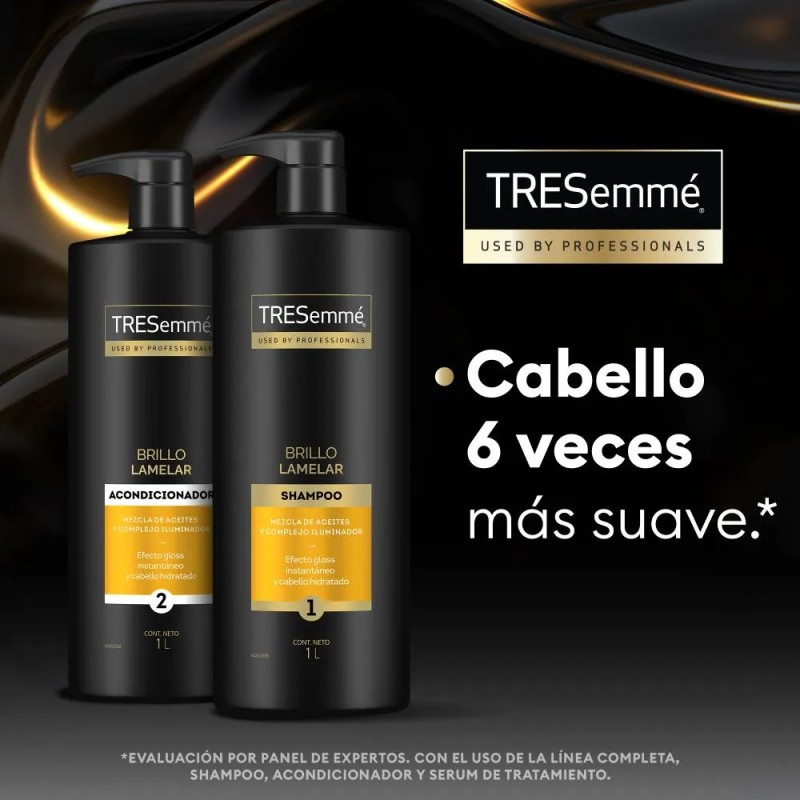 Pack Tresemme Brillo Lamelar Shampoo Acondicionador 1 L
