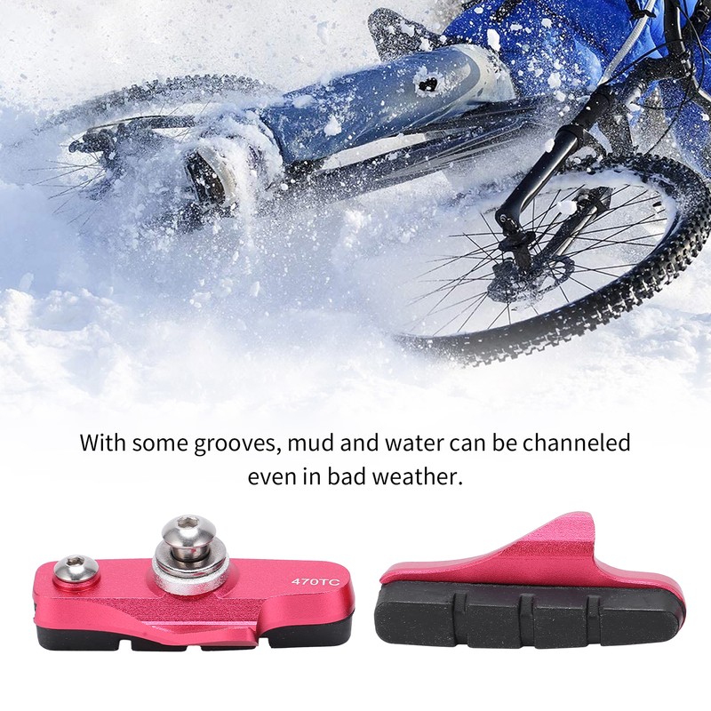 1 Pair Road Bike Brake Pads Folding Bicycle Brake Blocks