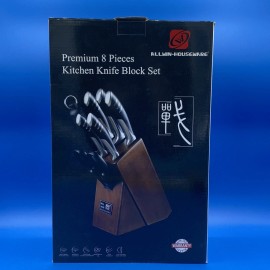 Alwin Houseware Premium 8-Piece German High Carbon Stainless Steel Knife set All-Win Houseware