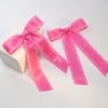 2PCS Hair Bows for Women Girls, Hot Pink Bow for