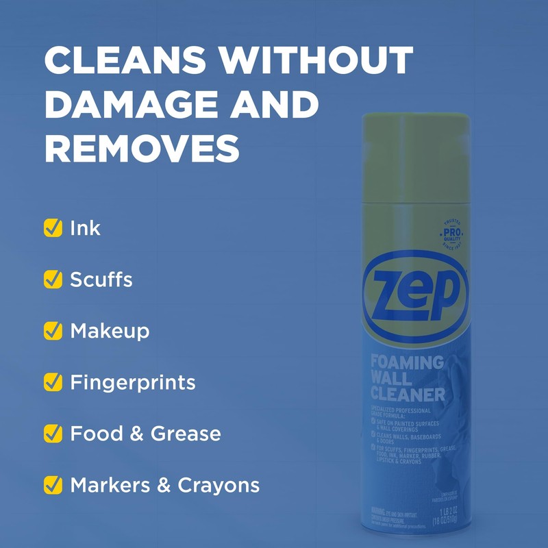Zep Foaming Wall Cleaner - 18 oz (Case of 4)