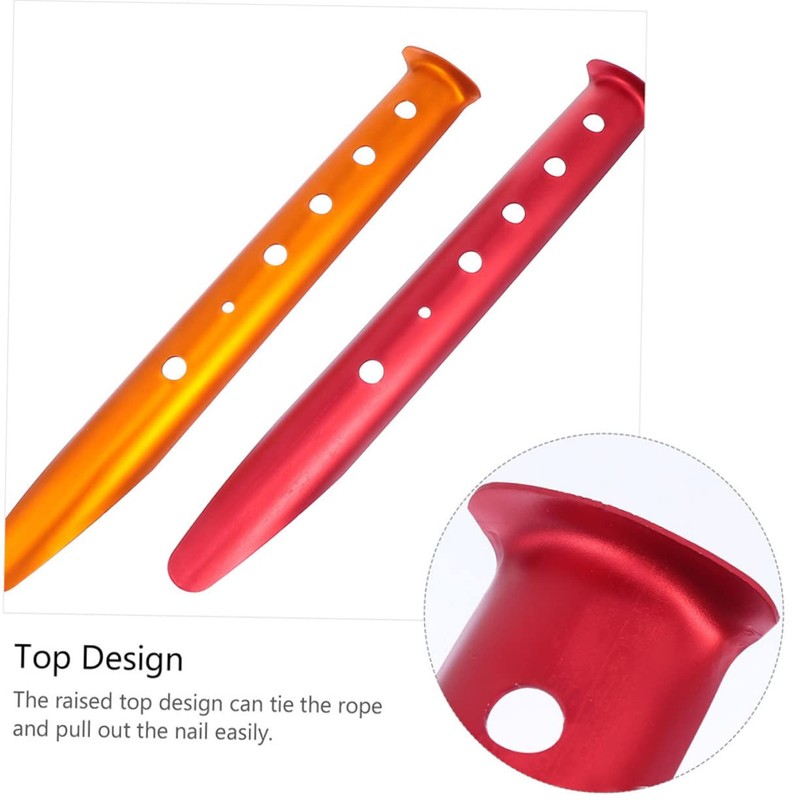 WHAMVOX 3pcs Portable Camping Tent Nail Stakes Durable Ground Pegs