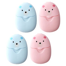 Abaodam 4 Boxes Portable Travel Soap Sheets Scented One Use Hand Washing Strips for Hiking Camping and Outdoor Activities Compact Skin Friendly Easy to Use