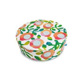minimynimo Round 40 Nordic Floor Cushion Cover Orange Brown (Drop Link Pink)
