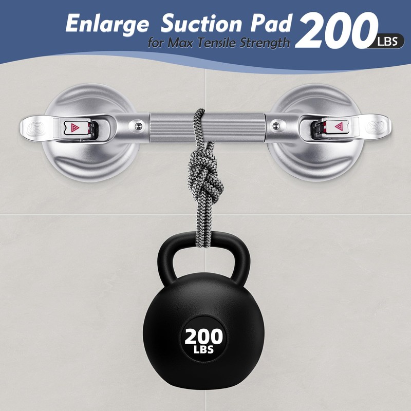 Grab Bars for Bathtubs and Showers, 17-inch Upgraded Safety Suction