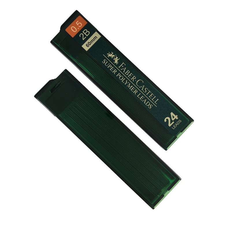 Faber-Castell 0.5mm 2B Mechanical Pencil Refills (96 Leads, 4 Tubes