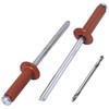 SKIR'CO Pack of 350 blind rivets painted 4.0 x 14