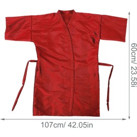 VICASKY Bata de Peluquería Roja Ajustable para Adultos, Capa para Cortar el Pelo, Resistente a Manchas, Transpirable Secado Rápido, Adecuado para Salones de Belleza y Barberías