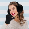 TirEurt Winter Earmuffs, Knitted Touchscreen Gloves Set, 2 Pieces, Winter