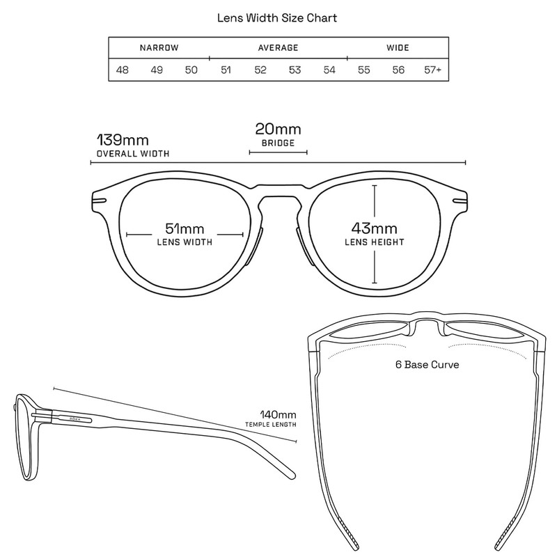 ROKA Oslo Gen 1 Modern Round Frame Readers - Clear