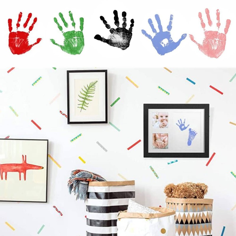 Baby Dirtless Ink Handprint Paw Kit Baby Frame Gift Baby
