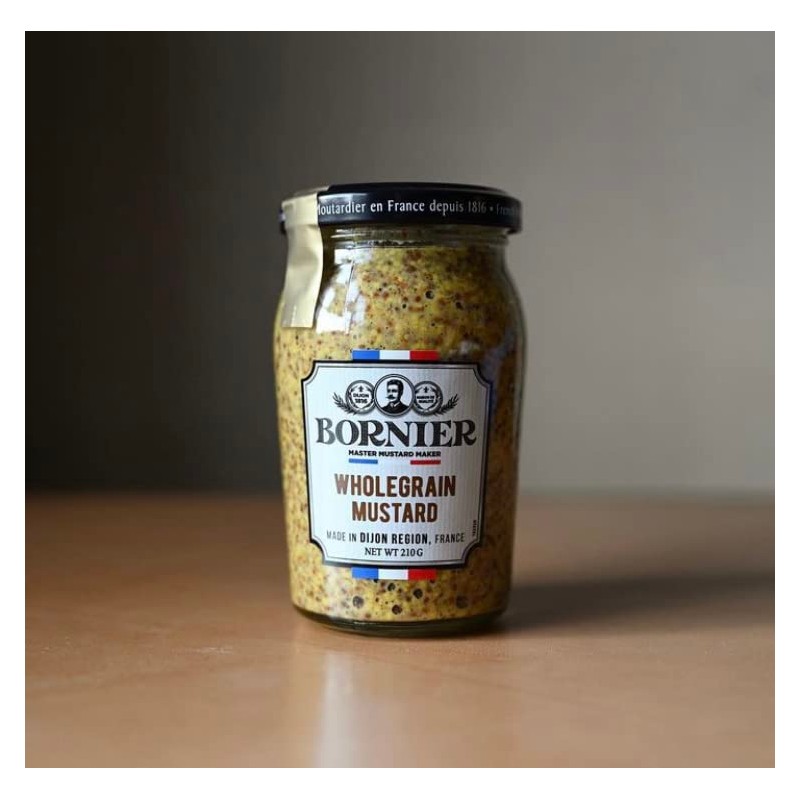 BORNIER Wholegrain Dijon Mustard, 7.4 Ounce