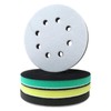 JRSHOME New 4 Pack 8-Hole Foam Sanding Pads - 2