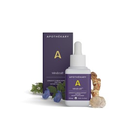Apothkary Apothe?kary Mindcraft Tincture, Cognition & Focus, Longevity and Anti-Aging Herbal Supplement, Brain Health Support, Vegan, 30 Servings