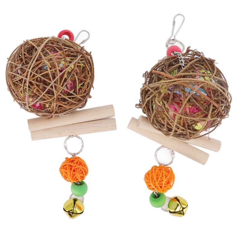 Parrot Cage Shredder Toy Bird Chewing Foraging Shredder Toy for