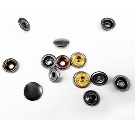 Leather Snaps with Fastener Pliers, Snap Setup Tool, Diameter15mm Metal Button Snaps Press Studs for Clothes, Jackets, Jeans Wears, Bracelets, Bags