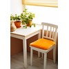 Hollert Lambskin Seat Cushion, 40 x 40 cm, Orange Chair