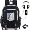 Roffatide Anime Backpack Printed College Bag Laptop Backpack with USB