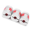 3Pcs Flexible Coupler Aluminum Alloy Ball Screw Coupling Kit Motor