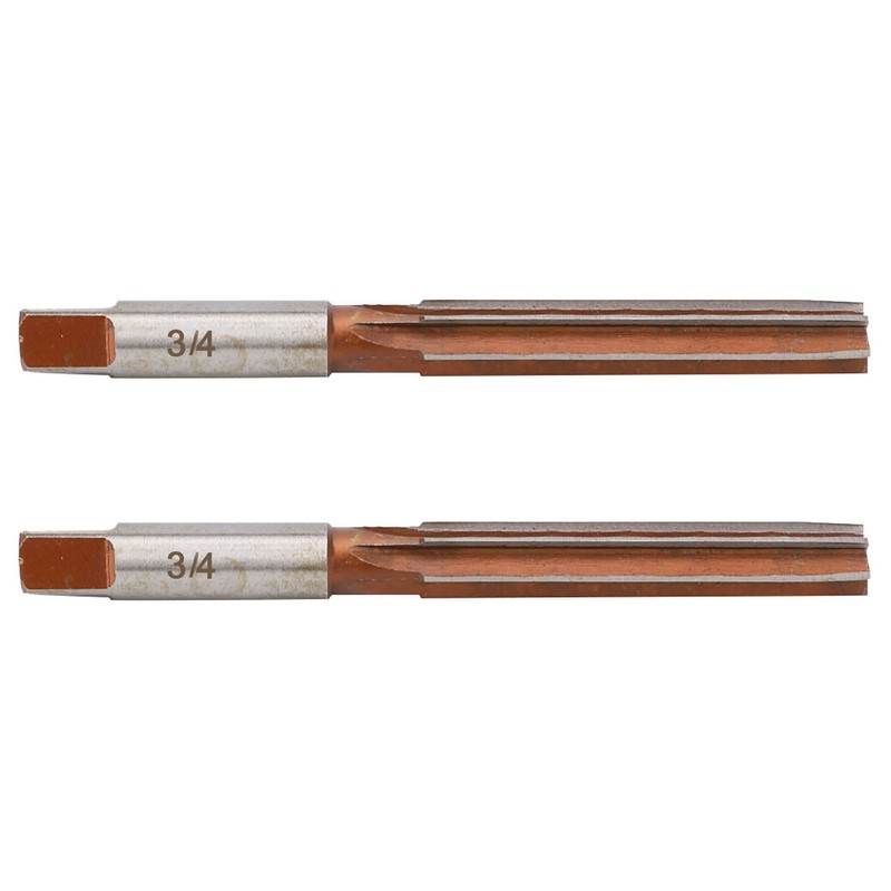 2PCS Hand Reamer American System Straight Shank Conical Reamer for