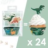 ScrapCooking 24 Dinosaur Cupcake Cases & Toppers 4905