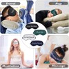 4 Pieces Funny Sleep Mask Silk Eye Mask Soft Blackout