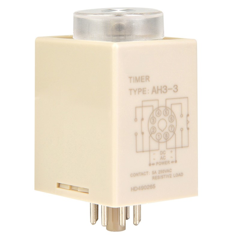 AH3-3 Power on Delay Timer Time Relay AC 220V 50/60Hz(60S)