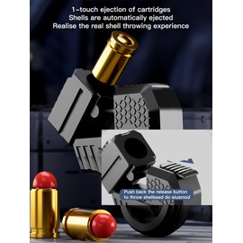 Alloy Anti-Stress Toy, Multifunctional, Creative Fidget Soft Bullet Guns Toy + 20 Soft Balls, Mini EDC Fashionable, Anti-Stress Toy, Decompression