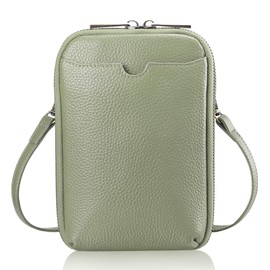 K I T A T U Smartphone Pouch, Women's, Shoulder Bag, Smartphone Pochette, Mobile Pouch, Wallet Shoulder, Genuine Leather, Adjustable Length, Detachable Key Ring, Crossbody Hanging, Vertical, Stylish,